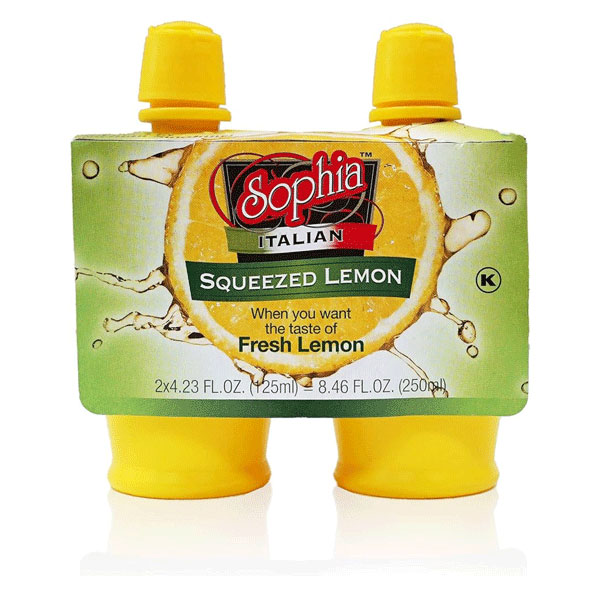 Выжатый лимонный сок 2x – 4,23 жидких унции (125,0 мл)